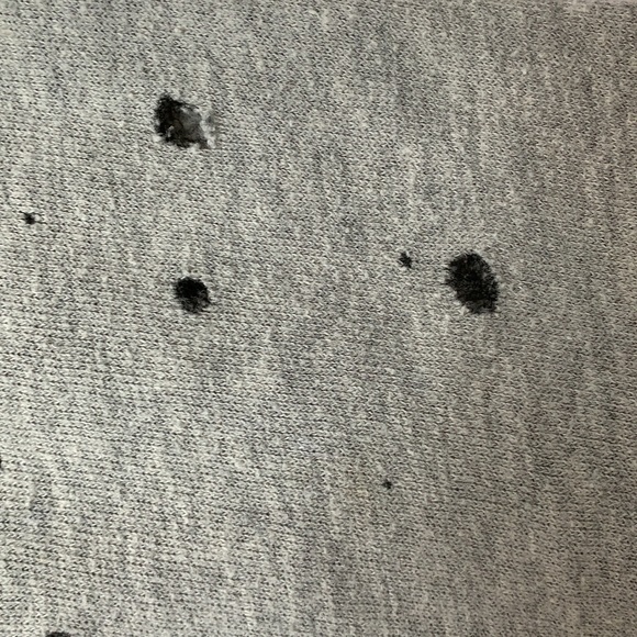 Lauren Moshi Gray Ripped Sweater - Picture 7 of 8